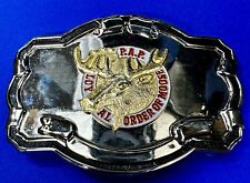 P.A.P. Loyal Order Of The Moose Organization Western Framed Belt Buckle picture