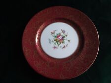 Minton Brocade Red Floral Dinner Cabinet Plate 10 5/8
