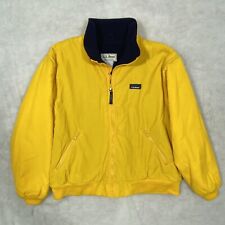 LL Bean Warm Up Ski Snow Jacket Mens Size XL Yellow Full Zip Made in USA picture