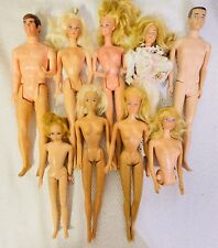 Assortment Of 9 Barbie dolls From 1960- 1970’s Era Blonde Hair Barbie Nude OOAK picture