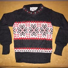 VINTAGE 1960's PURE ORLON CAMPUS KIDS SWEATER HOLIDAYS picture