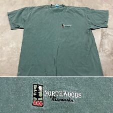 Vintage Pigment Dyed T Shirt XL Men’s Northwoods Wisconsin picture