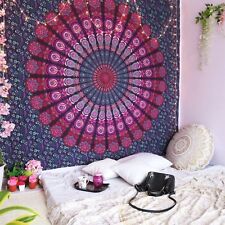 Wall Ombre Mandala Peacock Boho Tapestry Hanging Indian Decor Bohemian  picture