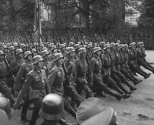German Soldiers Marching in Warsaw 8x10 World War II WW2 Photo Picture 132 picture