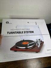 1 By One High Fidelity Belt Drive Turntable Record Player New Open Box picture