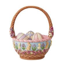 Enesco Jim Shore Heartwood Creek 19th Annual Easter Basket and Eggs Figurine Set picture