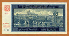 Bohemia and Moravia, 100 Korun, 1940 Perforated Specimen P-7s WWII UNC picture