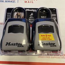 2pk Master Lock 5400T Portable Combination Lock Boxes, Holds 5 Keys New - SEALED picture