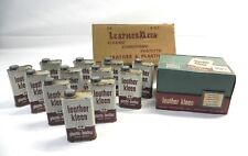 VINTAGE LEATHER KLEEN LOT OF 24 FULL 8 FL OZ CANS W/DISPLAY & SHIPPING BOXES NOS picture