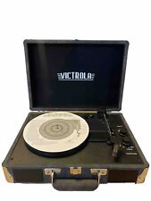 Victrola 3-Speed Bluetooth Portable Stereo Record Player - Gray TESTED picture
