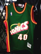 Shawn Kemp #40 Seattle Supersonics Men's Vintage Throwback Jersey US Seller picture