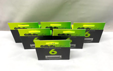 *LOT OF 6* GilletteLabs Gillette Mens Razor Blade Refills - 6 Cartridges per Box picture