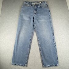 Vintage Eddie Bauer Jeans 31x30 Blue Denim Cotton Loose Fit Relaxed Y2K Workwear picture