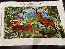 Finished Tapestry Needlepoint Creations MARGOT de Paris Canvas Wool VTG picture