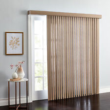 BrylaneHome Embossed Vertical Privacy Slat Blinds picture