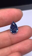 Certified 2 Ct 1 Pear Cut Natural Blue Diamond D Grade Color VVS1 +1Free Gift picture