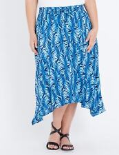 AUTOGRAPH - Plus Size - Womens Skirts - Midi - Summer - Blue - Casual Fashion picture