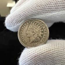 1861 Low Mintage Year Copper-Nickel Cool Indian Head Cent #4074 picture