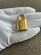 Louis Vuitton PadLock Shinny Gold Lock &2 Key Brass Authentic Number 315 picture