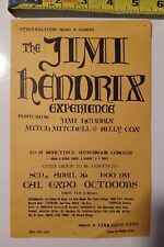 Vintage Jimi Hendrix Concert Handbill 1970 Sacramento Cal Expo Classic Rock Roll picture