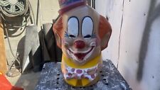 Vintage 1974 Mr. Windy Helium Balloon Tank Fiberglass Clown Head Cover 24