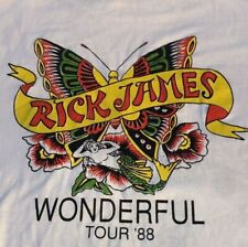 Vintage Rick James Concert T-Shirt Tour 88 Cotton white new shirt picture