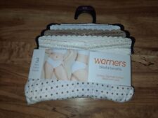 Warner's 3-Pack Cotton Hipster W Lace  Underwear Size XXL No Muffin Top (Eb17) picture
