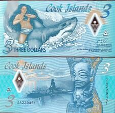 Cook Islands 3 Dollars 2021 ZA Replacement P 11 Polymer UNC picture