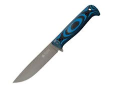 Kizlyar KK0108 Yeti Black/Blue Steel Full Tang Drop Point Fixed Knife + Sheath picture