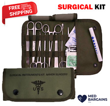 Elite First Aid Kit 80122GRN Military Surgical Field Kit with Green Canvas Pouch picture
