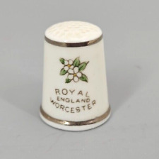 Vintage Royal Worcester Bone China Thimble~Peace Doves~Collectible~England~1
