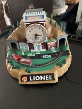 Lionel 100th Anniversary Lionelville Railroad Station Alarm Clock w/Trains picture