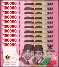 10 x Indonesia 100,000 Rupiah Banknote, 2022, P-168, UNC 1 million  USA SELLER picture