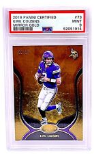 2019 Panini Certified #73 Kirk Cousins Mirror Gold /25 PSA 9 SSP picture