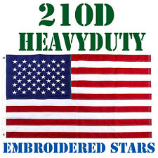 3x5ft US American Flag Heavy Duty Embroidered Stars Sewn Stripes Grommets Oxford picture