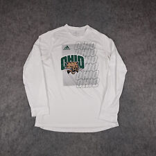 Ohio Bobcats Shirt Mens Large White Adidas Long Sleeve T University Adult NCAA picture