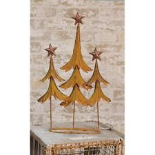 New Primitive Rustic Aged RUSTY CHRISTMAS TREE WITH STAR Shelf Sitter 8