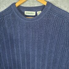 Vtg St. Johns Bay Sweater Fisherman Heavy Knit Blue Mens Large picture