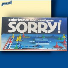 SORRY Parker Brothers #390 Vintage Board Game 1972 NEW OLD STOCK Sealed Rare picture
