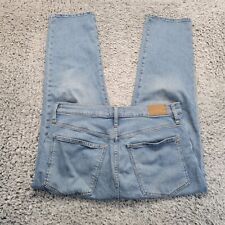 Madewell Jeans Womens 31 Blue Perfect Vintage Crop Normcore Sraight Stretch picture
