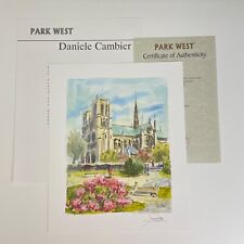 Daniele Cambier Notre Dame Paris Seriolithograph Signed COA Park West Delaware picture
