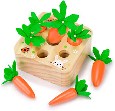 Montessori Wooden Carrot Toys for Baby Toddler - Ideal Gift… picture