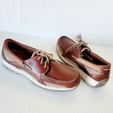 Dunham Captain Boat Men's Size 13-D Casual Boat Leather Shoes Brown MCN410BR picture