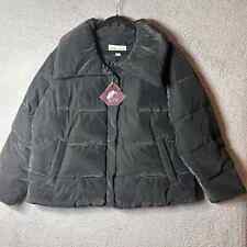 Ava & Viv Coat Womens 1X Black Short Puffer Jacket Plus Size Casual Fit NEW picture