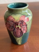 Moorcroft art pottery vase with flower picture
