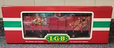 LGB Train 40217 The Red Christmas Car Blue Present G Scale Original Box Germany  picture