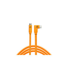 Tether Tools TetherPro USB C to USB C Right Angle Orange picture