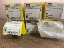 Hubbell HBL 4723VY 15A 125V 2 Pole 3 Wire Grounding Lot of 6 - NOS picture