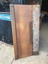 vintage Quartersawn oak salvaged hinged plank from church 58.75” long x 30.5” w picture