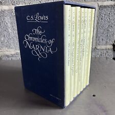 1st print 1988 HC Chronicles of Narnia C S Lewis 7 hardcover Lion witch wardrobe picture